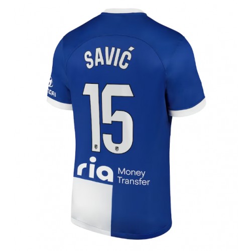 Maillot de foot Atletico Madrid Stefan Savic #15 Extérieur 2023-24 Manches Courte